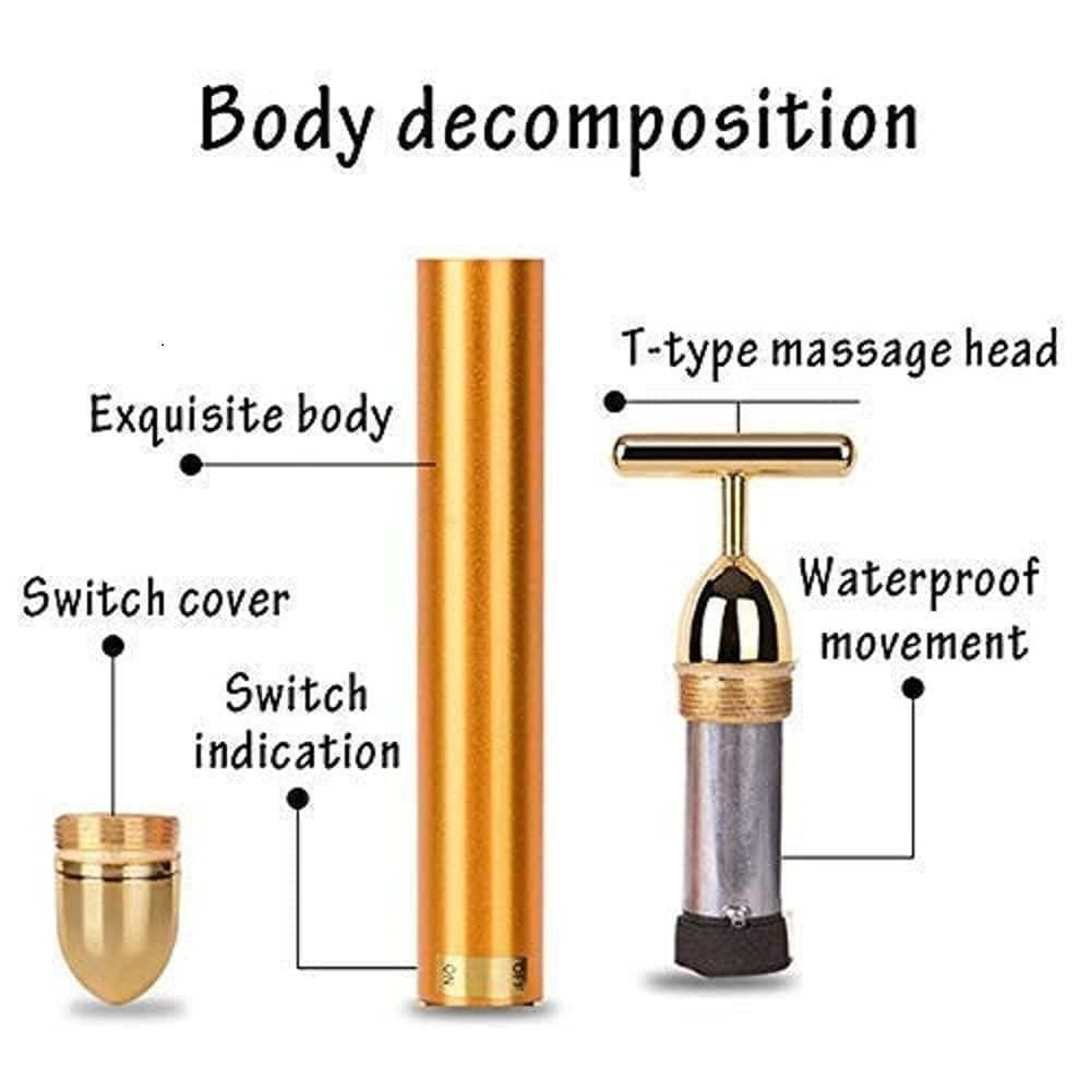 Eshopcart® 24K Gold Energy Facial Massage Roller ™